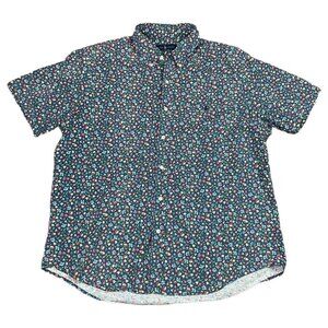 Ralph Lauren Oxford Floral Multicolor Button Up‎ Shirt Adult Large
